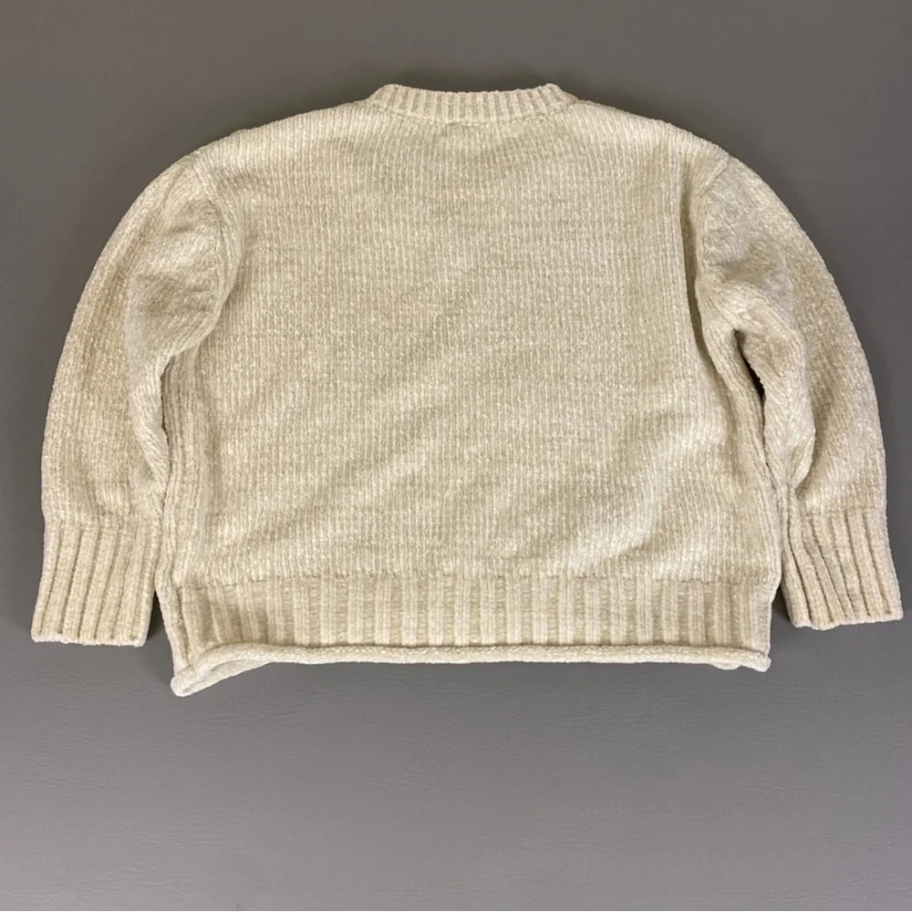 Cynthia Rowley Cream Chenille Knit Sweater | Size Medium | Excellent Condition - Picture 3 of 3